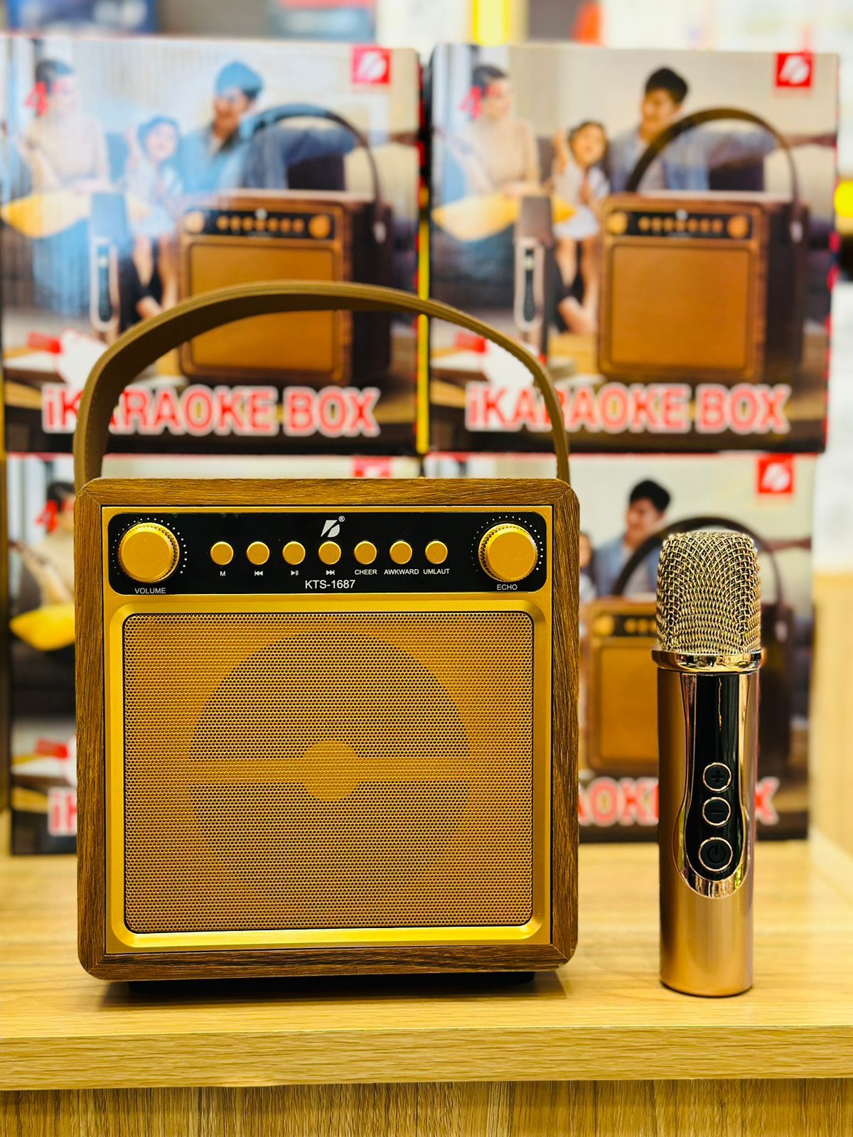 Bluetooth Speaker, 5200mAh Portable Microphone Speaker Set Bluetooth 5.0 Rechargeable PA System, 40W Portable Wireless Speaker, 32H Playtime, Stereo Loud Sound, Outdoor Speaker with Handle