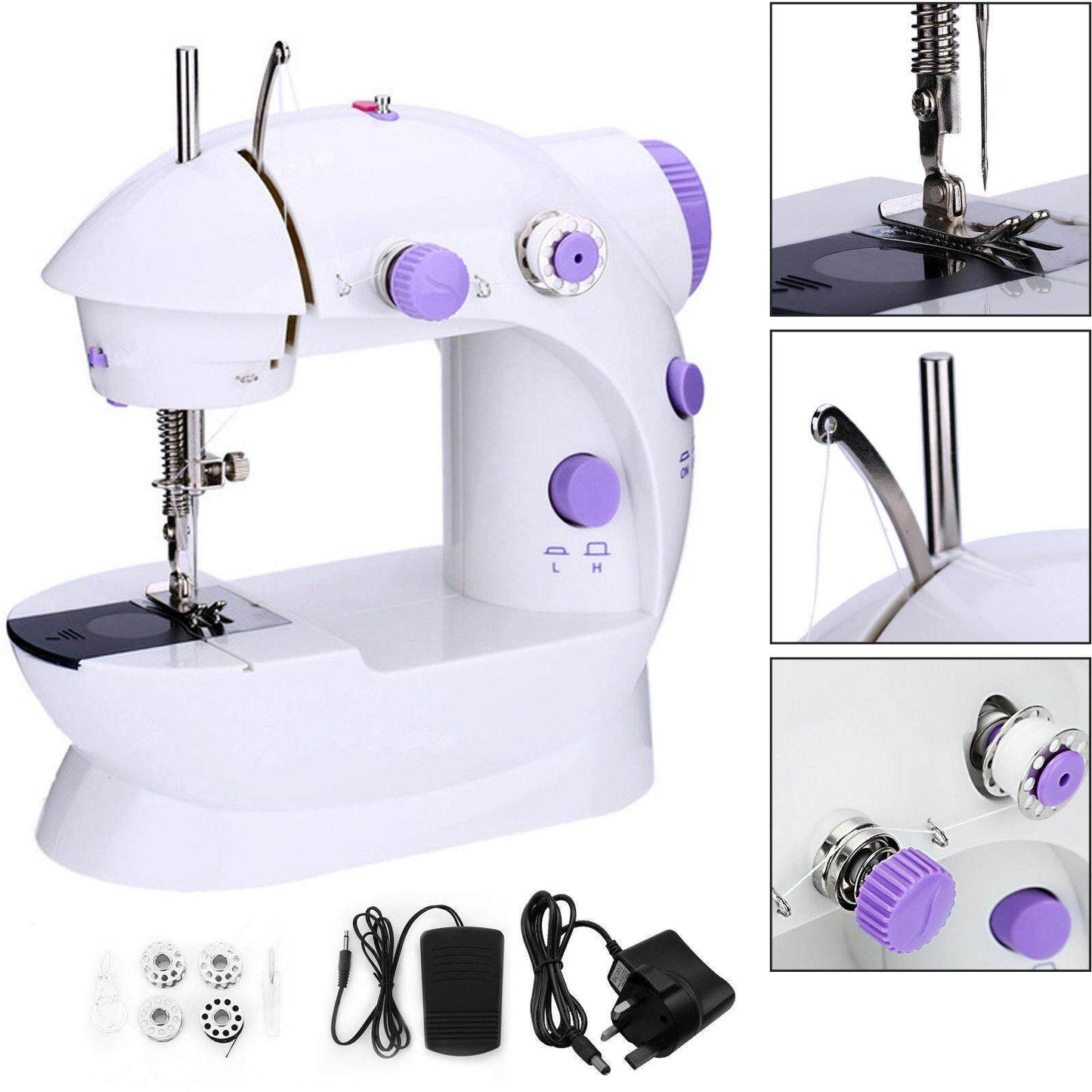 Mini Sewing Machine SM-202A - Electric Portable Household Sewing Machi ...